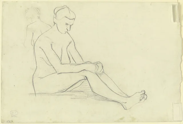 Female Nude Sitting on the Floor, Paula Modersohn-Becker