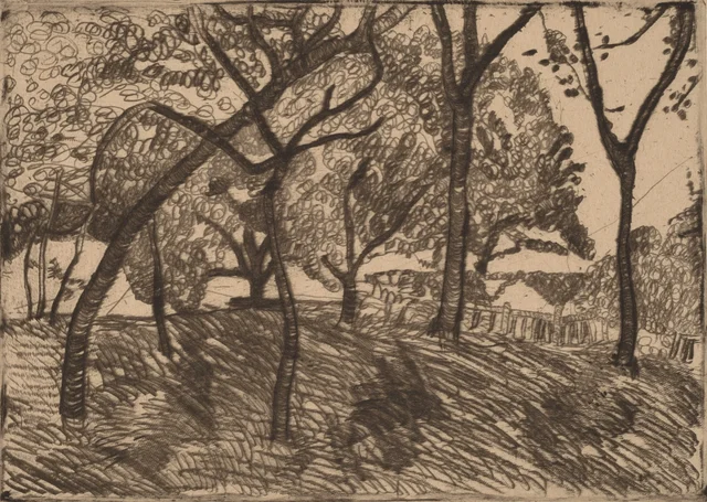 Paisaje con árboles
