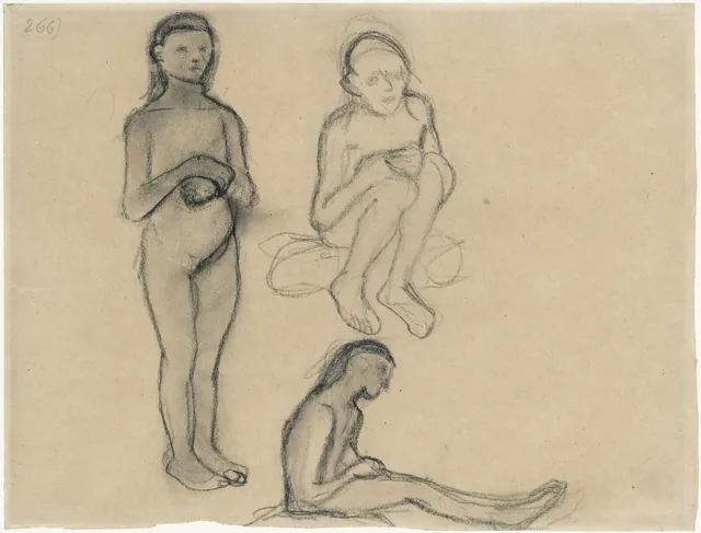 Three Studies of Child Nudes, Paula Modersohn-Becker