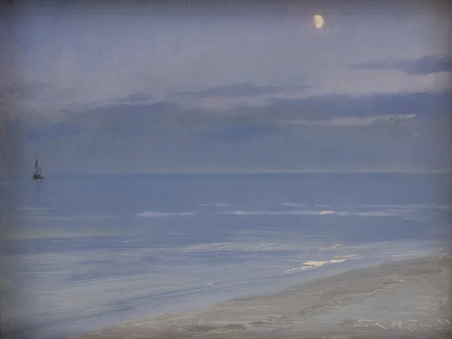 スケーエンの浜の月光