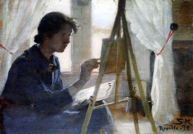 Interior. Marie Krøyer pinta. Ravello