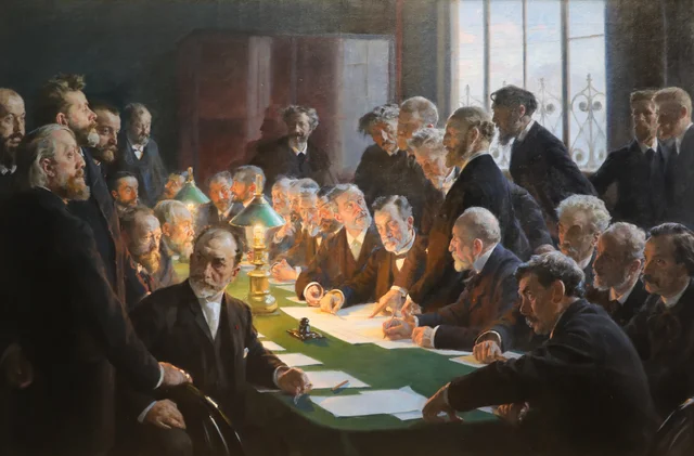 Le Comité de l'exposition d'art français à Copenhague en 1888
