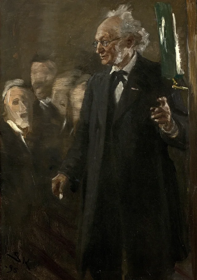 Professor of Zoology Japetus Steenstrup Giving a Lecture, Peder Severin Krøyer