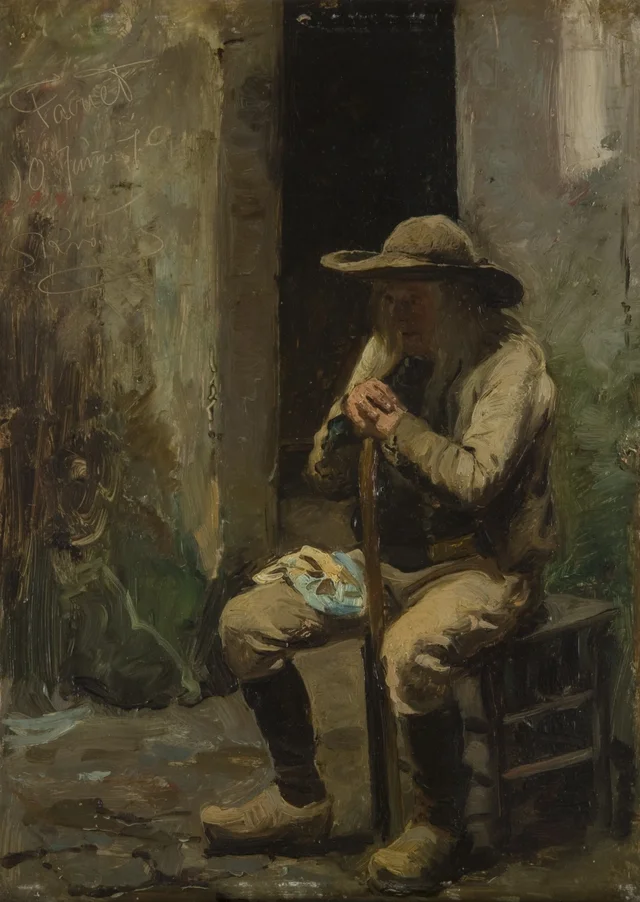 Campesino de Le Faouët sentado, Peder Severin Krøyer