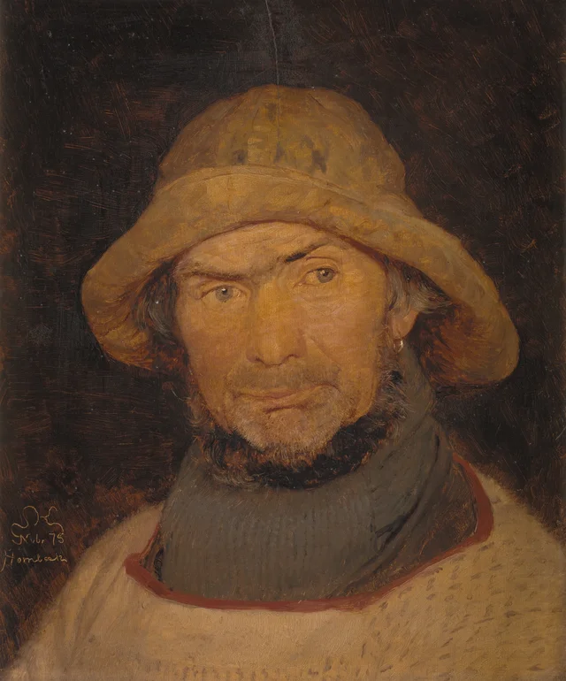 Retrato de un pescador de Hornbæk