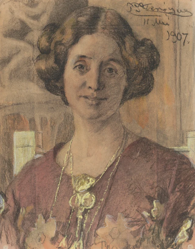 Portrait of a Woman (probably Anna Vilhelmine Johanne Dorthea Halberg, married Bjørner, later Larsen), Peder Severin Krøyer