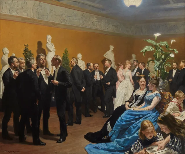 Velada en la Gliptoteca de Ny Carlsberg, Peder Severin Krøyer