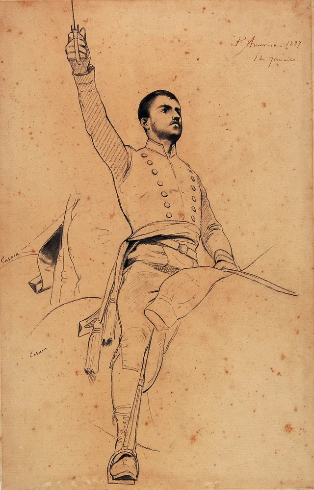 Homem a cavalo - Estudo 3/6, Pedro Américo