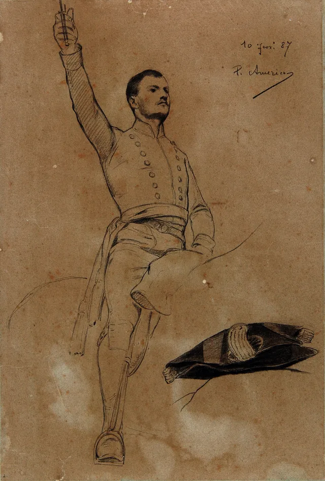 Homem a cavalo - Estudo 4/6, Pedro Américo