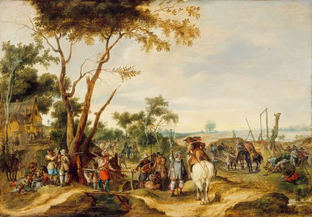 Soldiers Bivouacking, Peeter Snayers