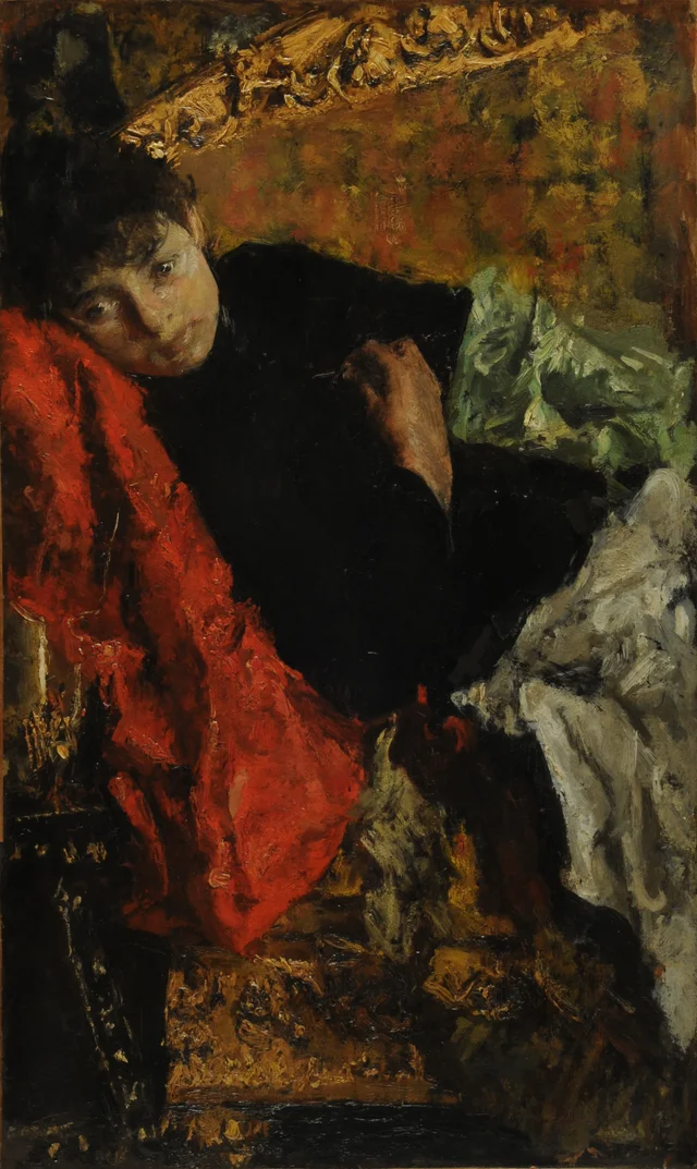 Pensive, Antonio Mancini