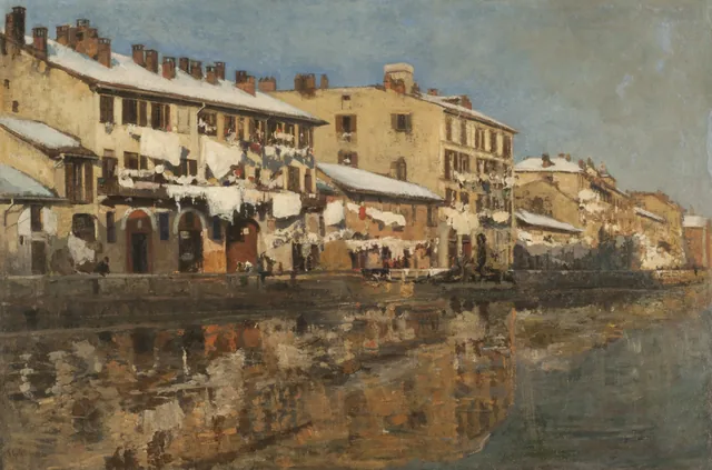 The Naviglio of Milan, Emilio Gola