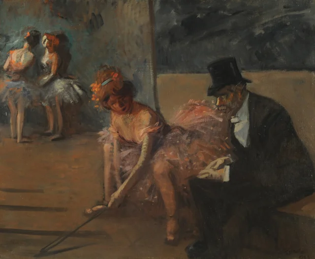 Dancer and Admirer Backstage, Jean-Louis Forain
