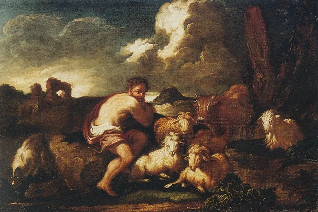 Landscape with a Shepherd and Animals