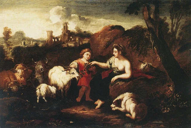 Landscape with Figures and Animals