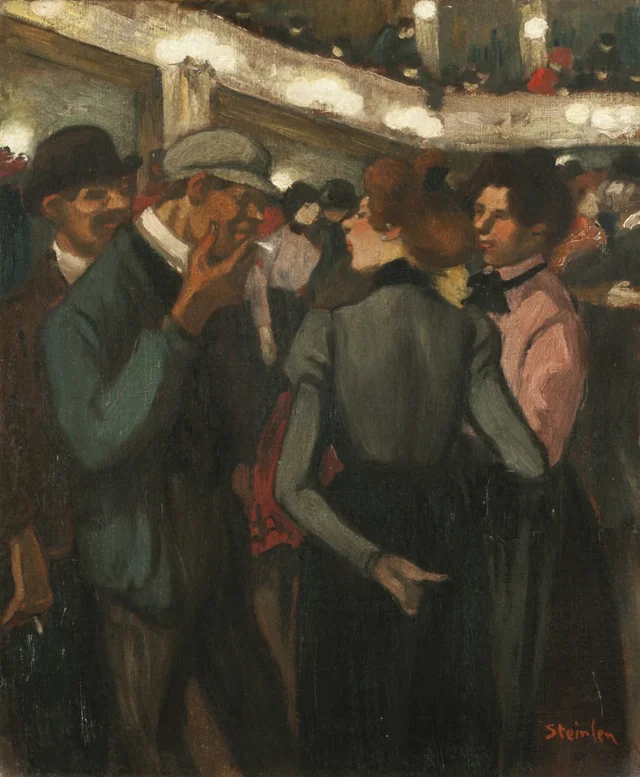 Streetwalkers and Pimps at the Moulin Rouge, Théophile Alexandre Steinlen