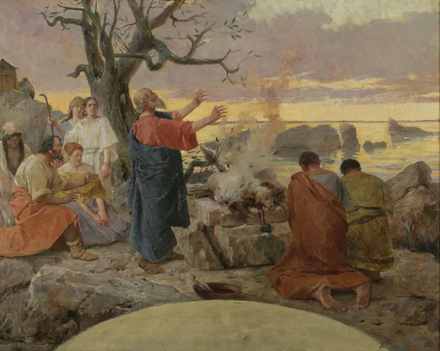 The Sacrifice of Noah, Celestin Mato Medović