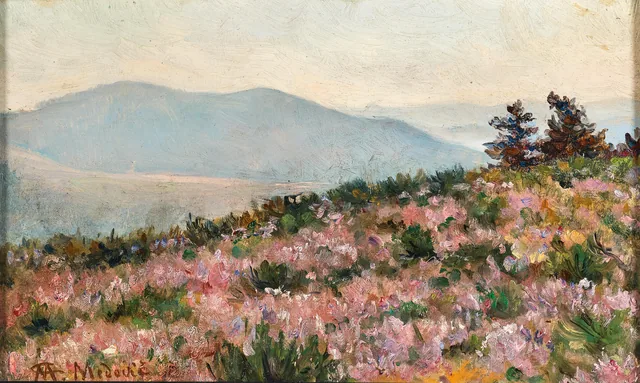 View of Pelješac with Blooming Heather, Celestin Mato Medović