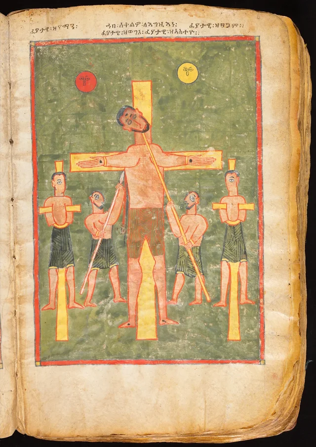 Évangéliaire : Crucifixion