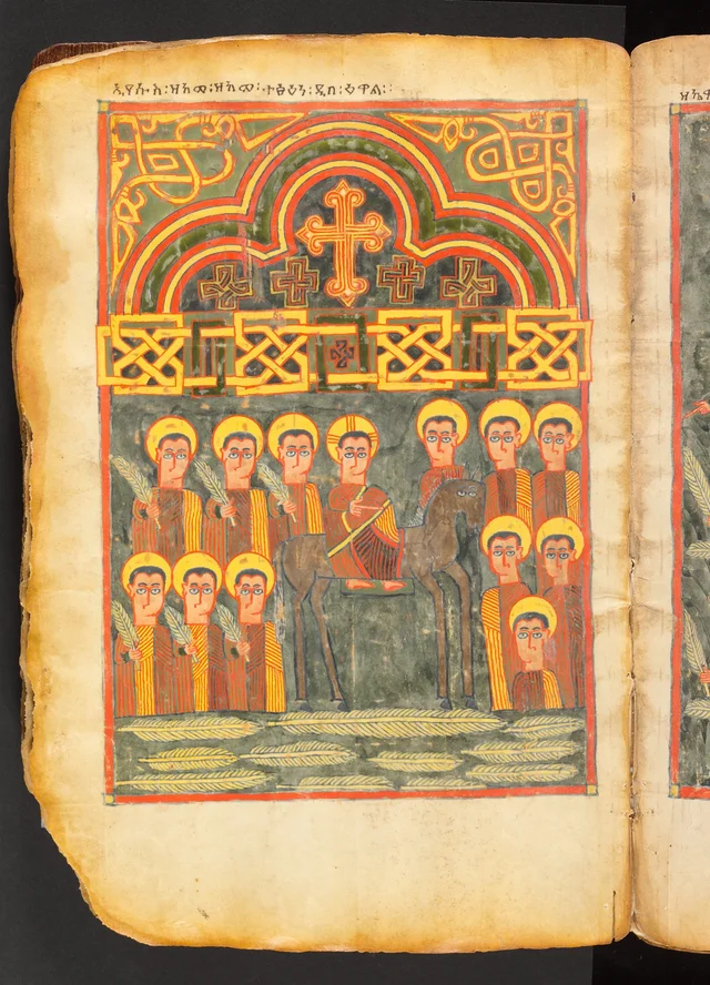 Évangéliaire : Entrée du Christ à Jérusalem