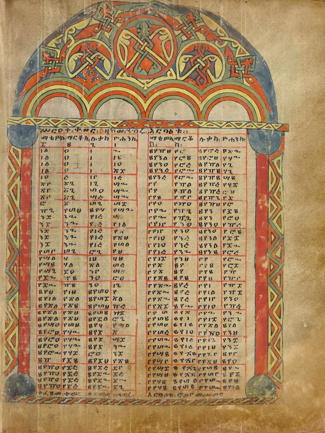 Página de tábua de cânones (ms 102, f. 20)