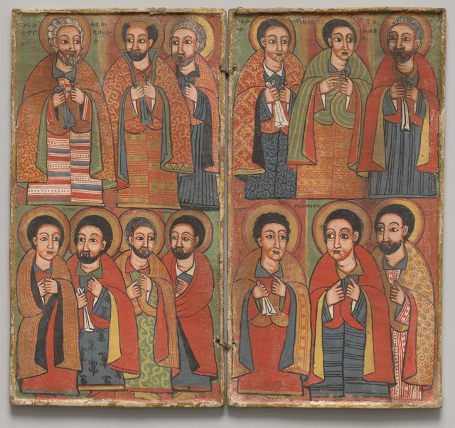 Diptyque avec les douze apôtres et saint Paul