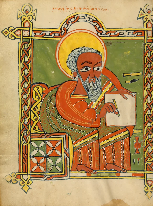 Saint Luc (ms 102, f. 143v)