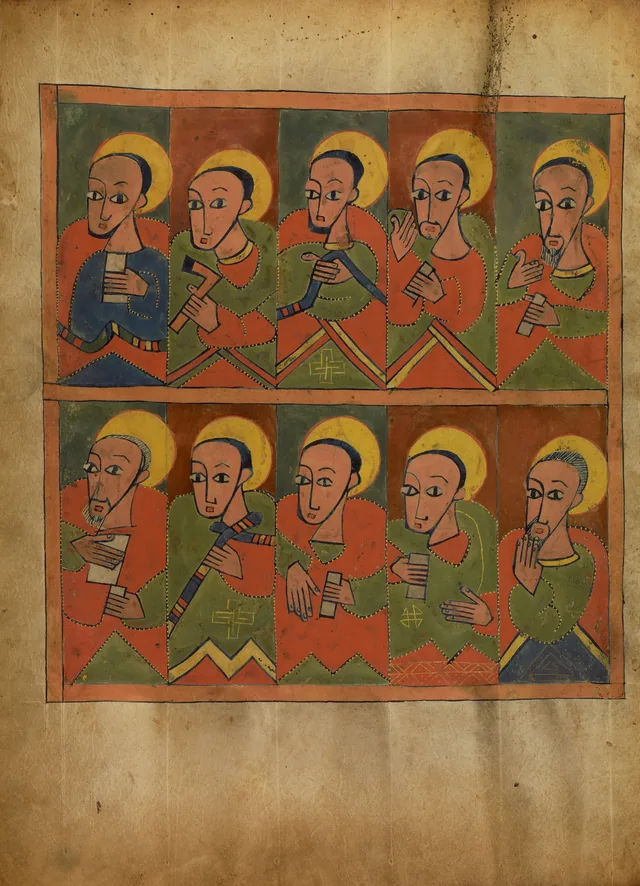 Les soixante-douze disciples (ms 105, f. 8v)