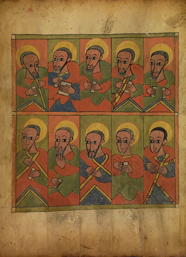 Les soixante-douze disciples (ms 105, f. 9v)
