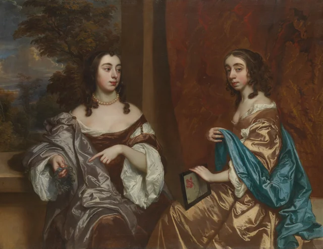 Mary Capel (1630–1715), Later Duchess of Beaufort, and Her Sister Elizabeth (1633–1678), Countess of Carnarvon, Peter Lely