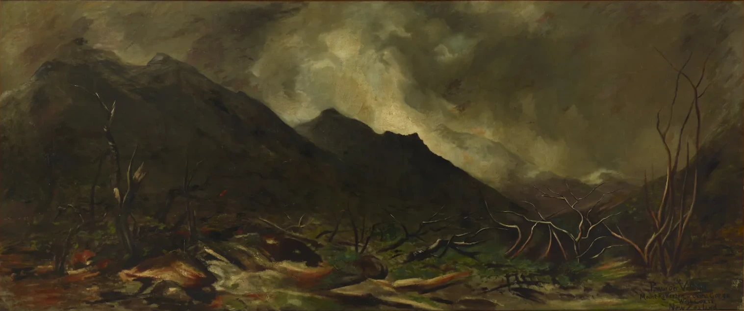 El monte Rolleston, garganta de Otira, costa oeste, Nueva Zelanda, Petrus van der Velden