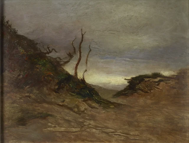 Landscape with bare trees, Petrus van der Velden