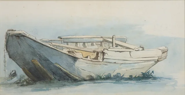 Old boat, Petrus van der Velden