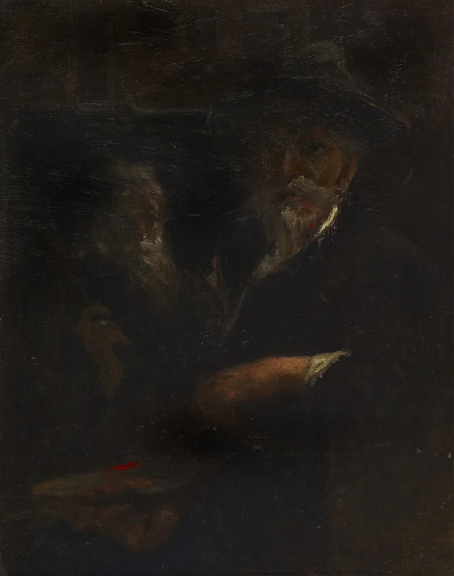 Estudo do artista trabalhando, Petrus van der Velden