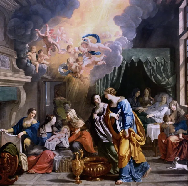 The Birth of the Virgin, Philippe de Champaigne
