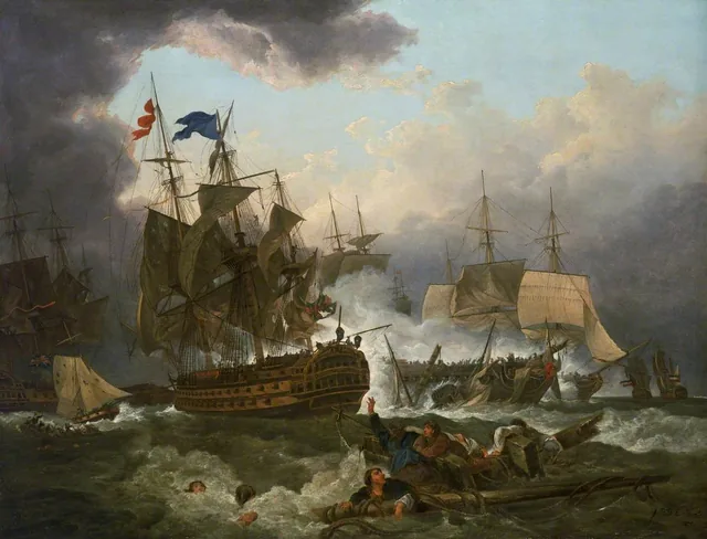 キャンパーダウンの海戦、1797年10月11日, フィリップ=ジャック・ド・ルーテルブール