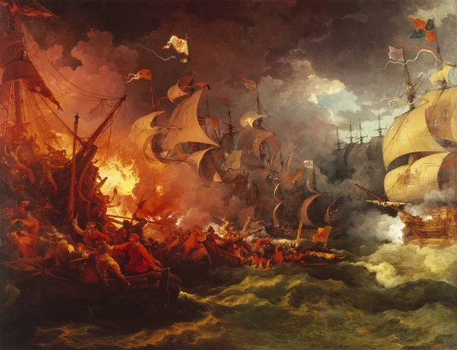スペイン無敵艦隊の敗北、1588年8月8日, フィリップ=ジャック・ド・ルーテルブール