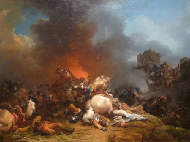 Una batalla, Philippe-Jacques de Loutherbourg