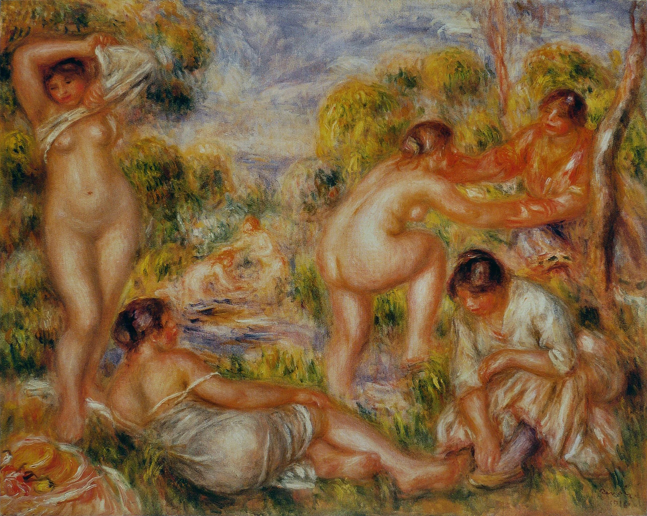 Baigneuses, Pierre-Auguste Renoir