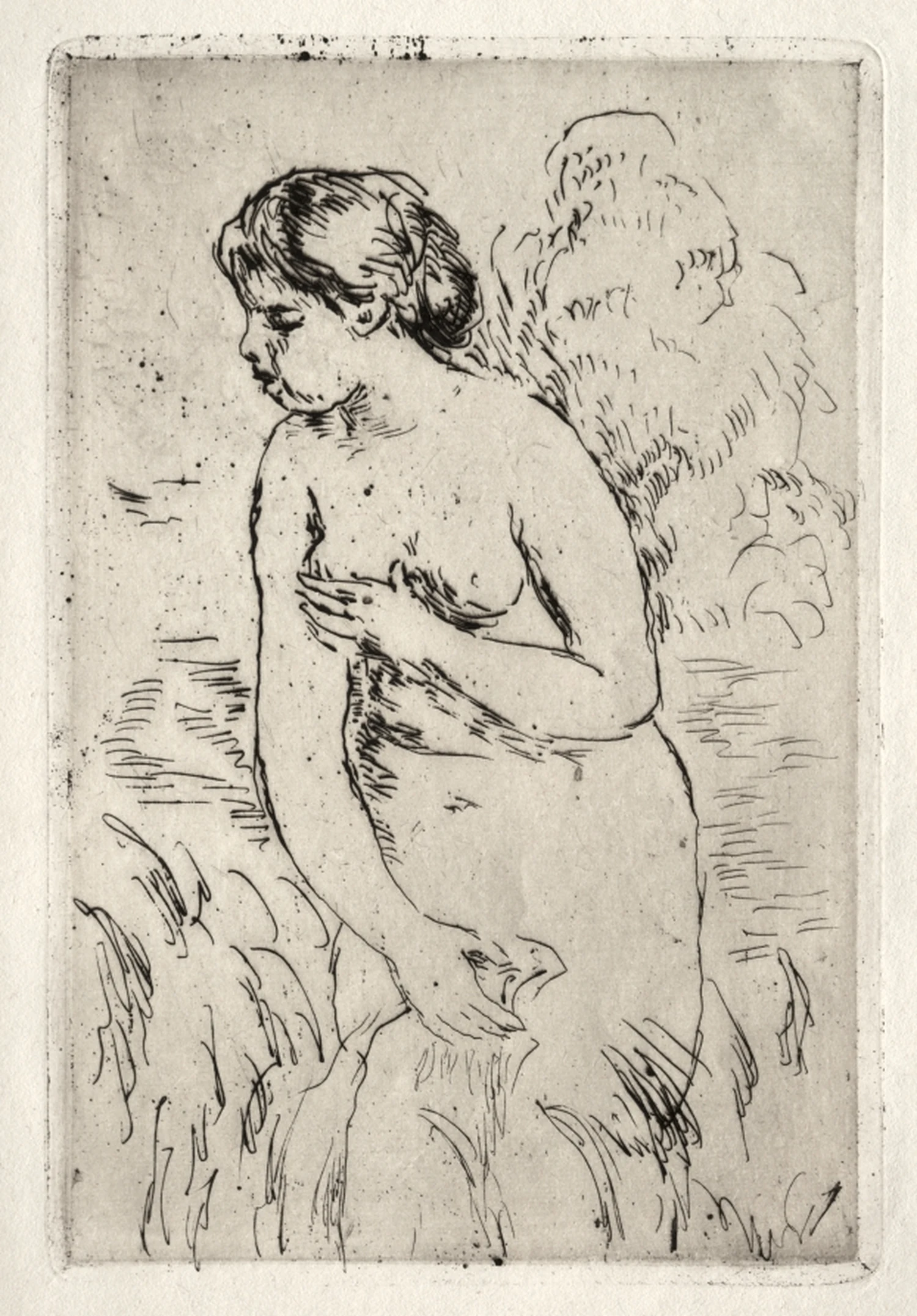 Bather Standing Up to Her Knees, Pierre-Auguste Renoir
