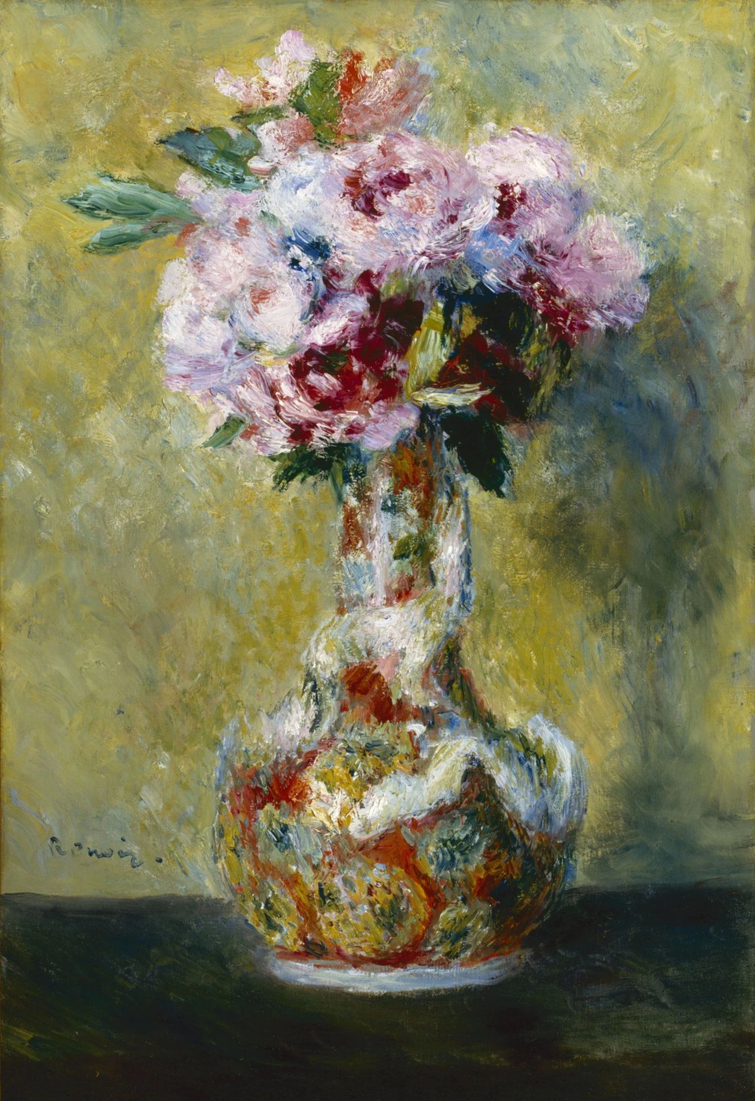 Bouquet in a Vase, Pierre-Auguste Renoir