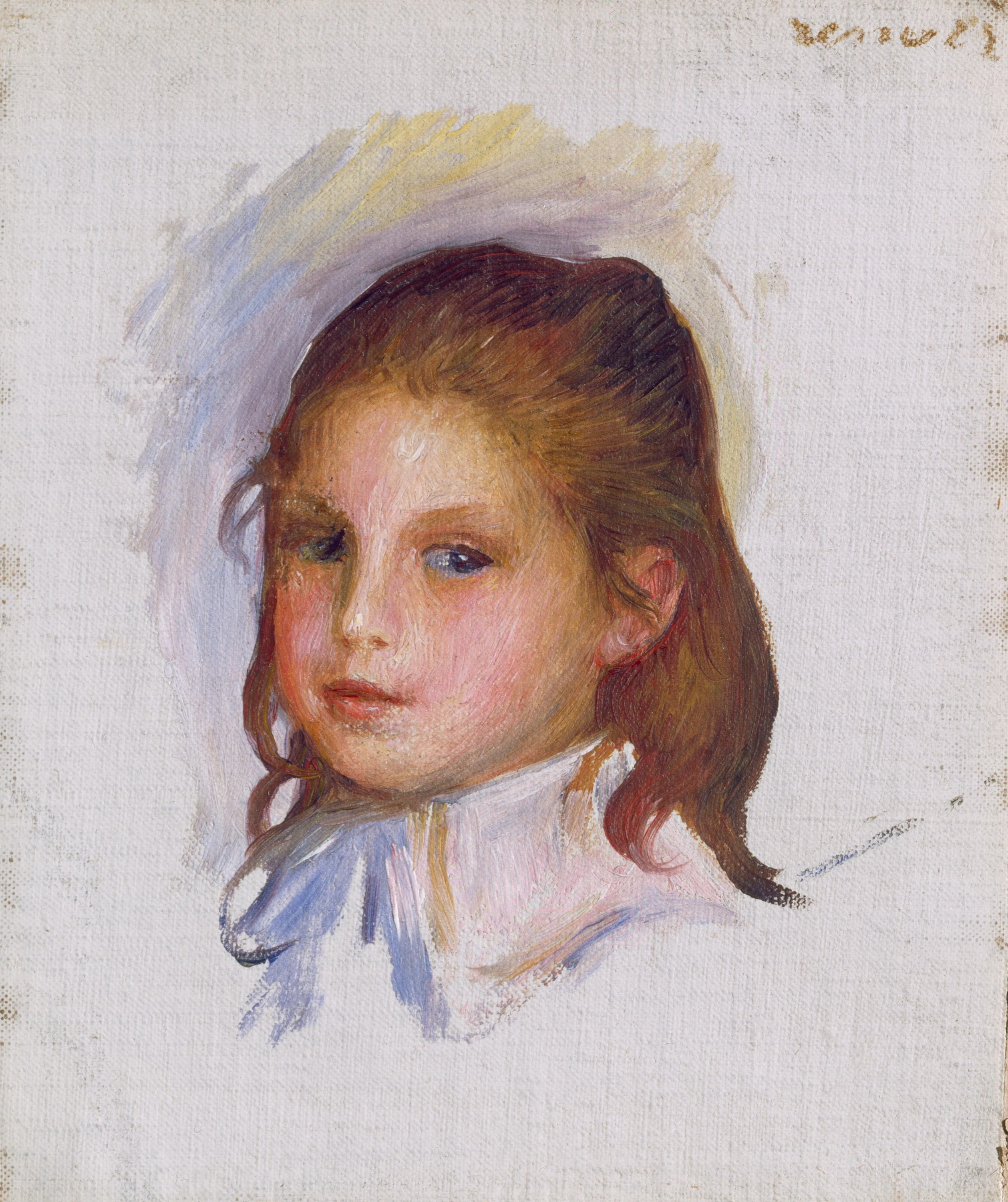 Child with Brown Hair, Pierre-Auguste Renoir