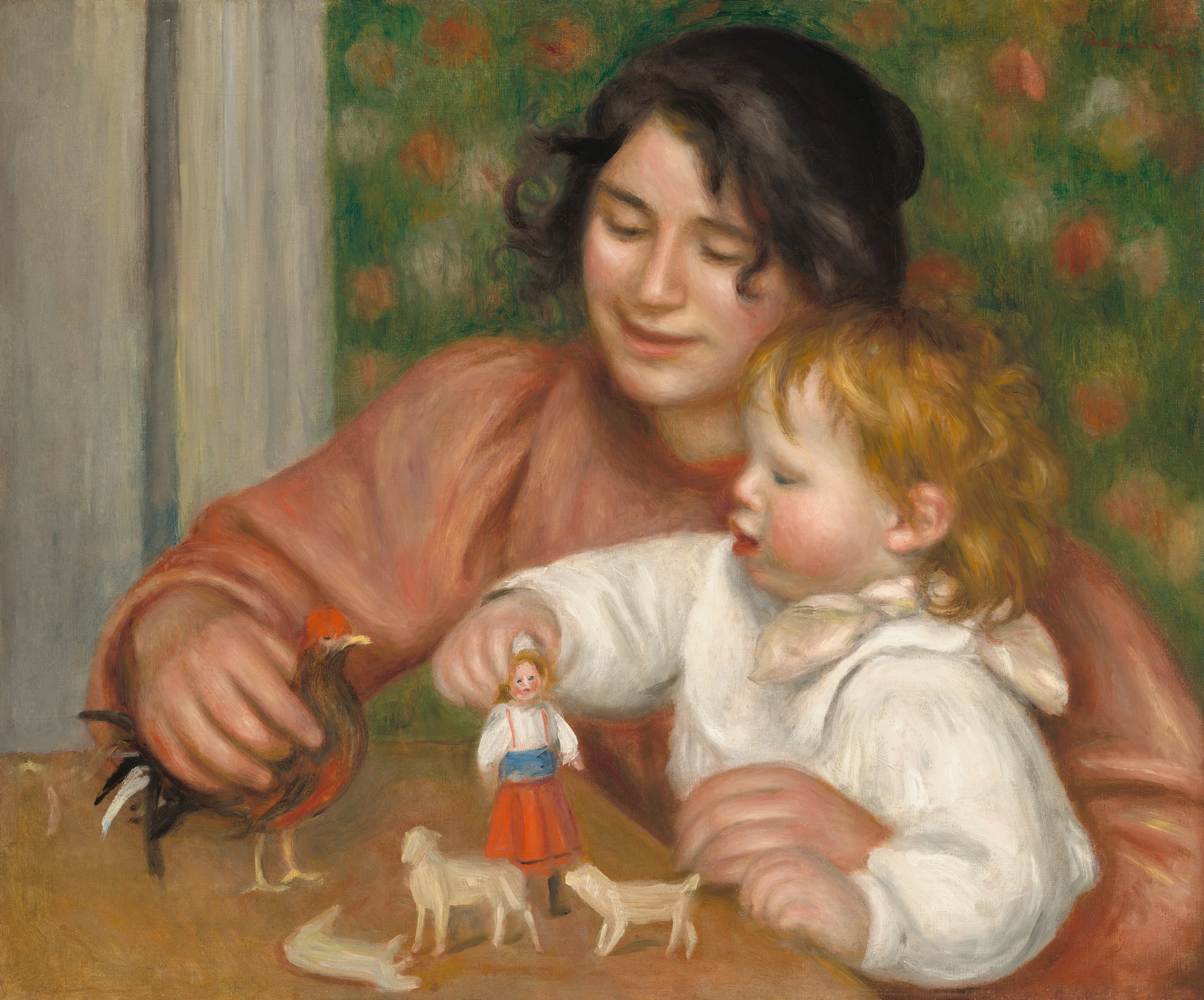 Child with Toys - Gabrielle and the Artist's Son, Jean, Pierre-Auguste Renoir