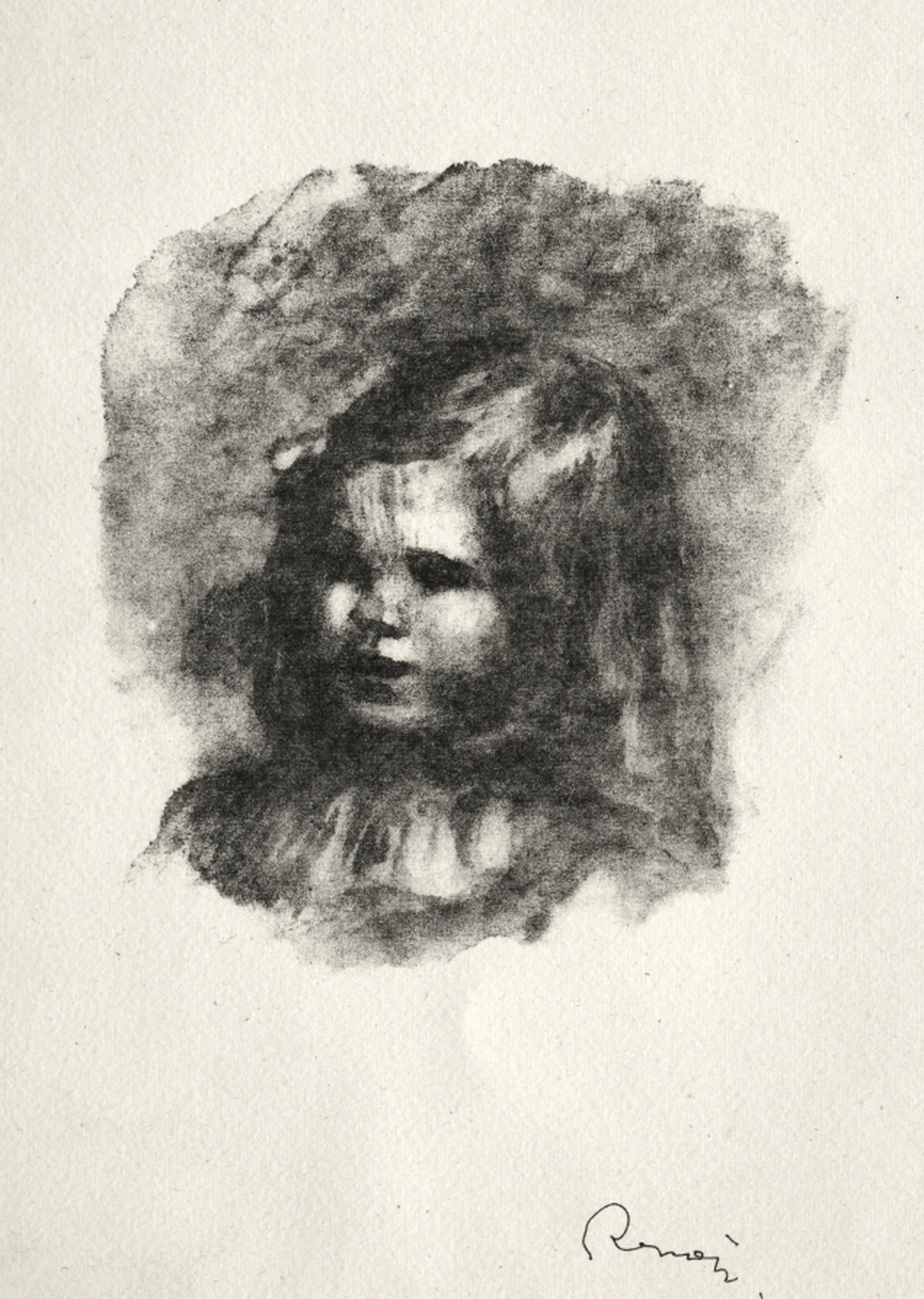 Claude Renoir, Turned to the Left, Pierre-Auguste Renoir