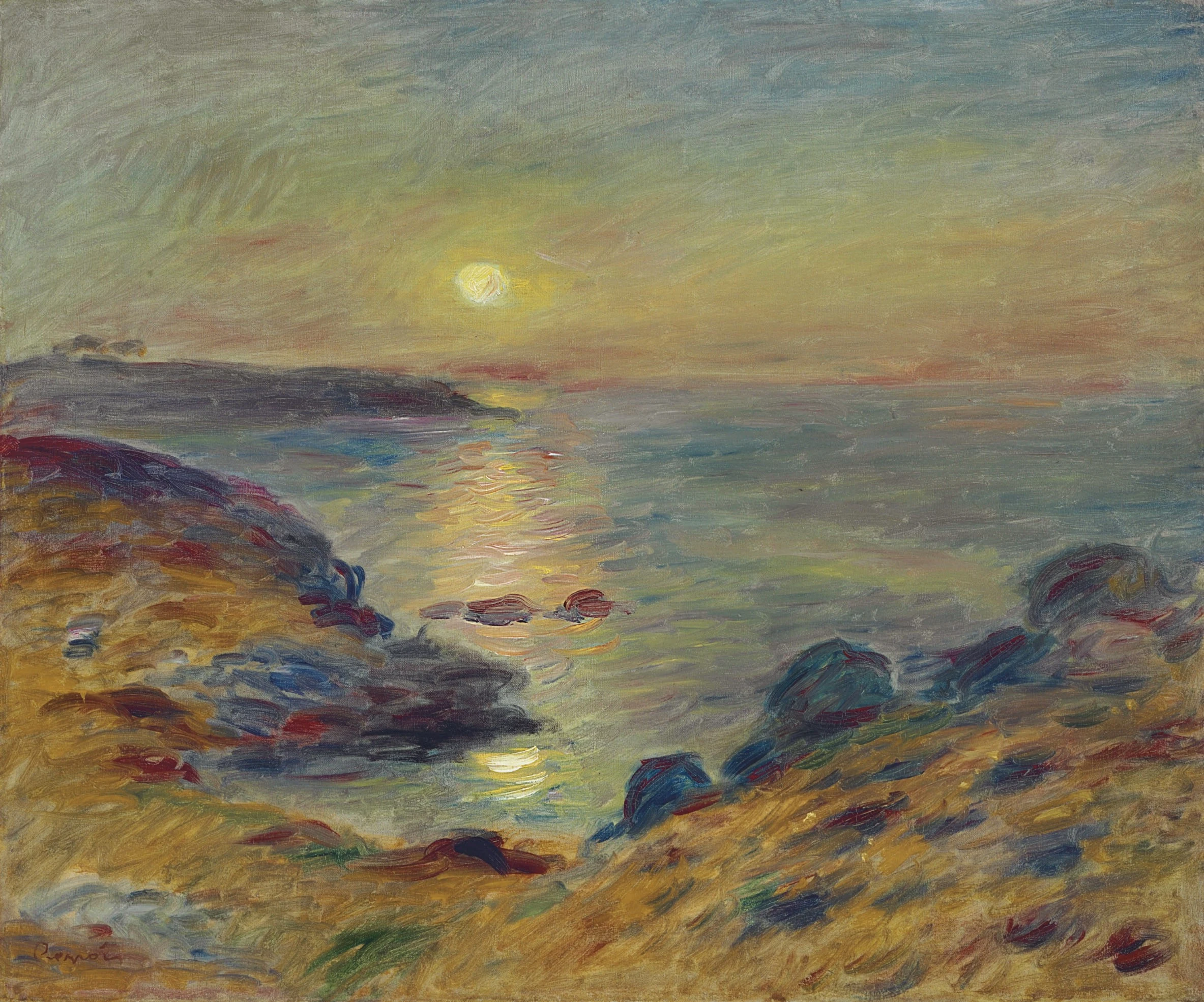 Coucher de soleil à Douarnenez, Pierre-Auguste Renoir