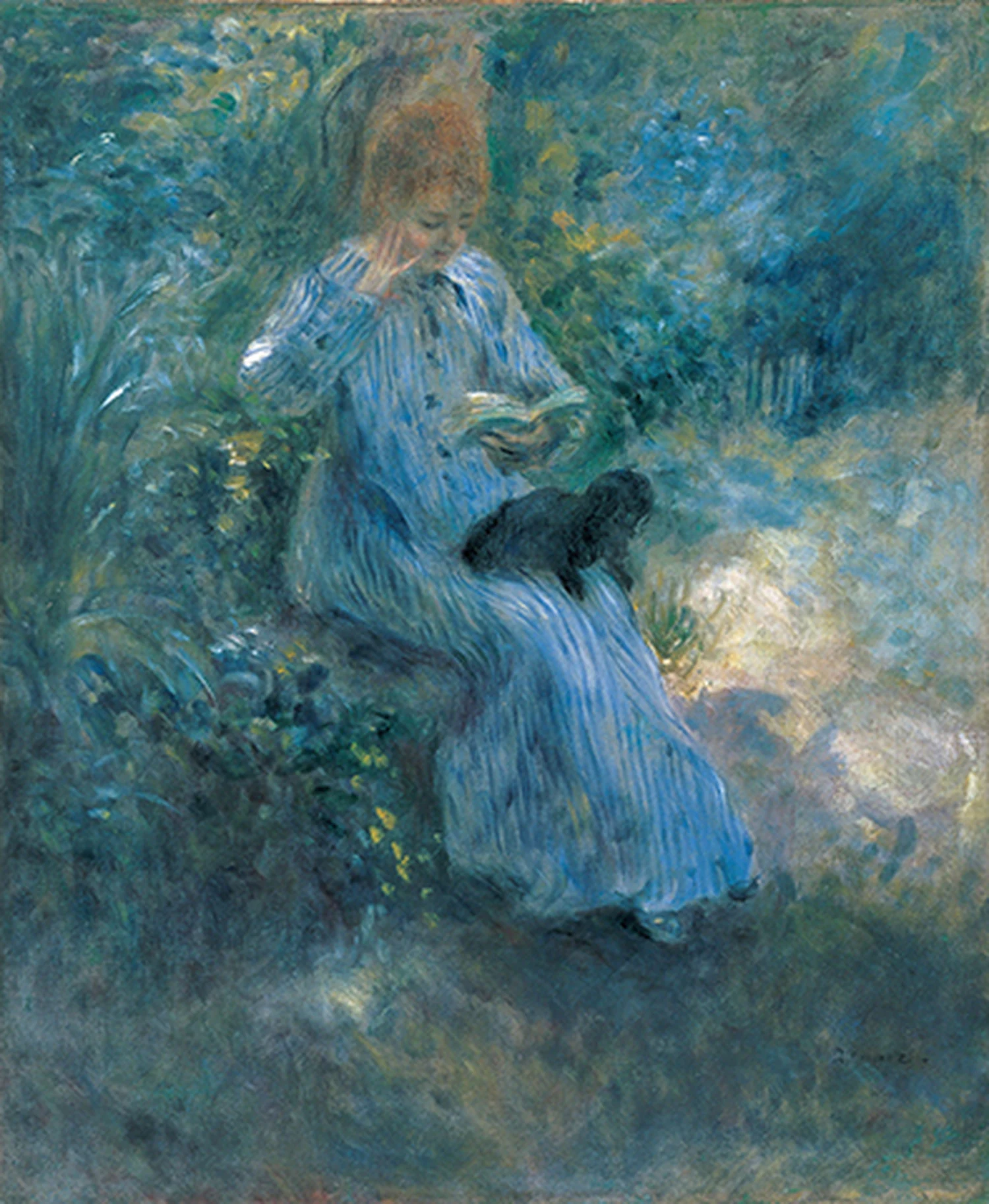 Femme au chien noir, Pierre-Auguste Renoir