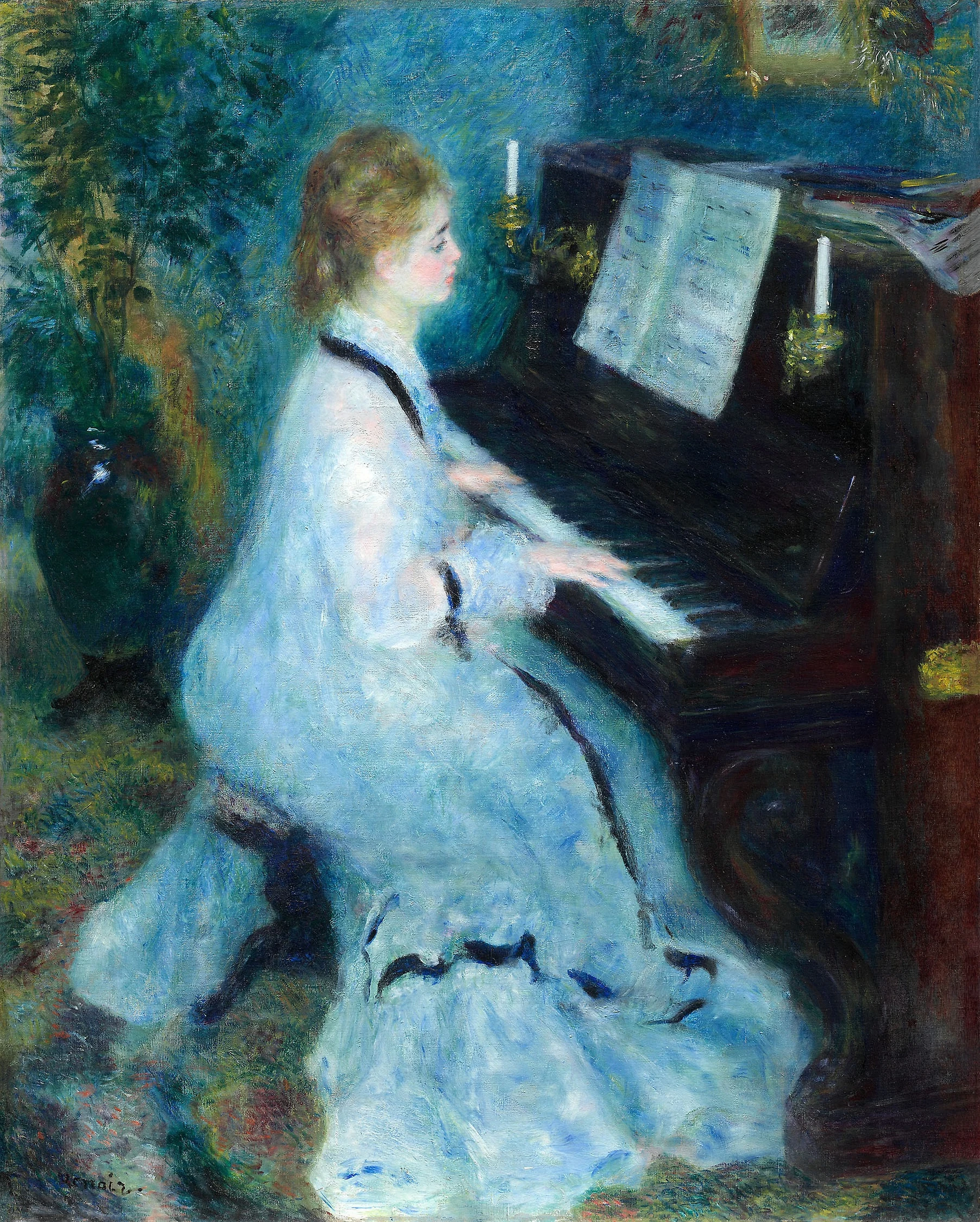 Femme au piano, Pierre-Auguste Renoir