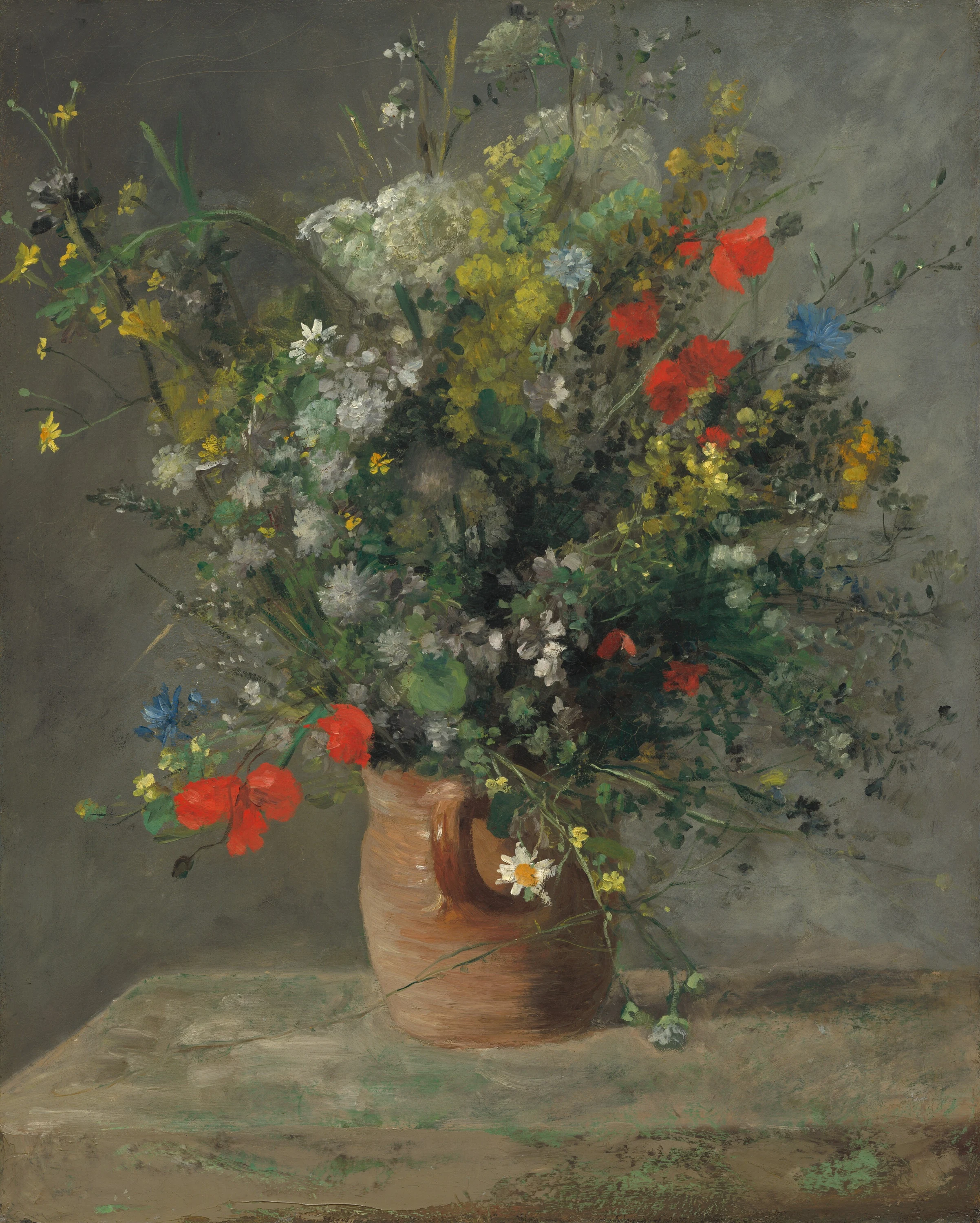 Flowers in a Vase, Pierre-Auguste Renoir
