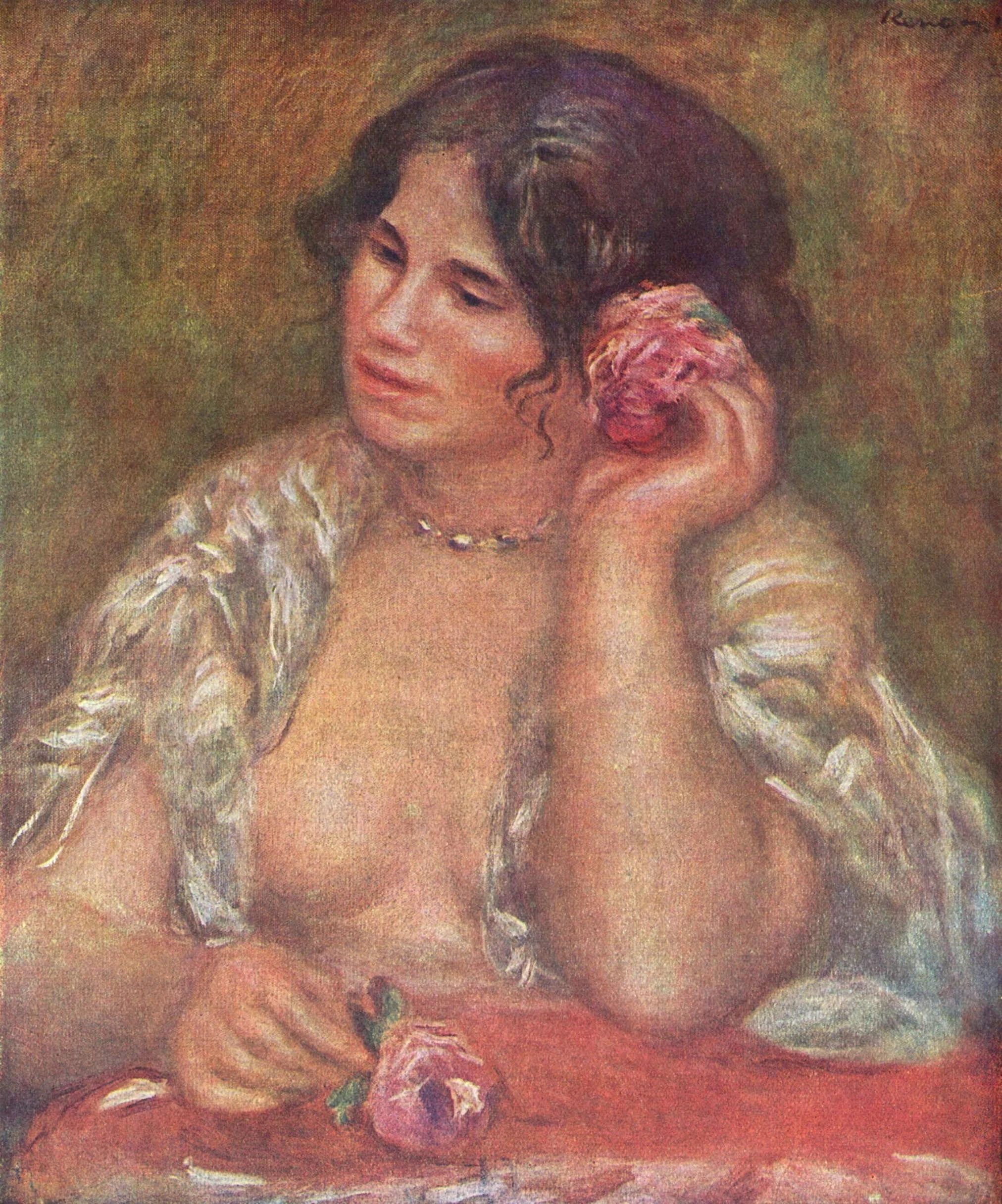 Gabrielle à la rose, Pierre-Auguste Renoir