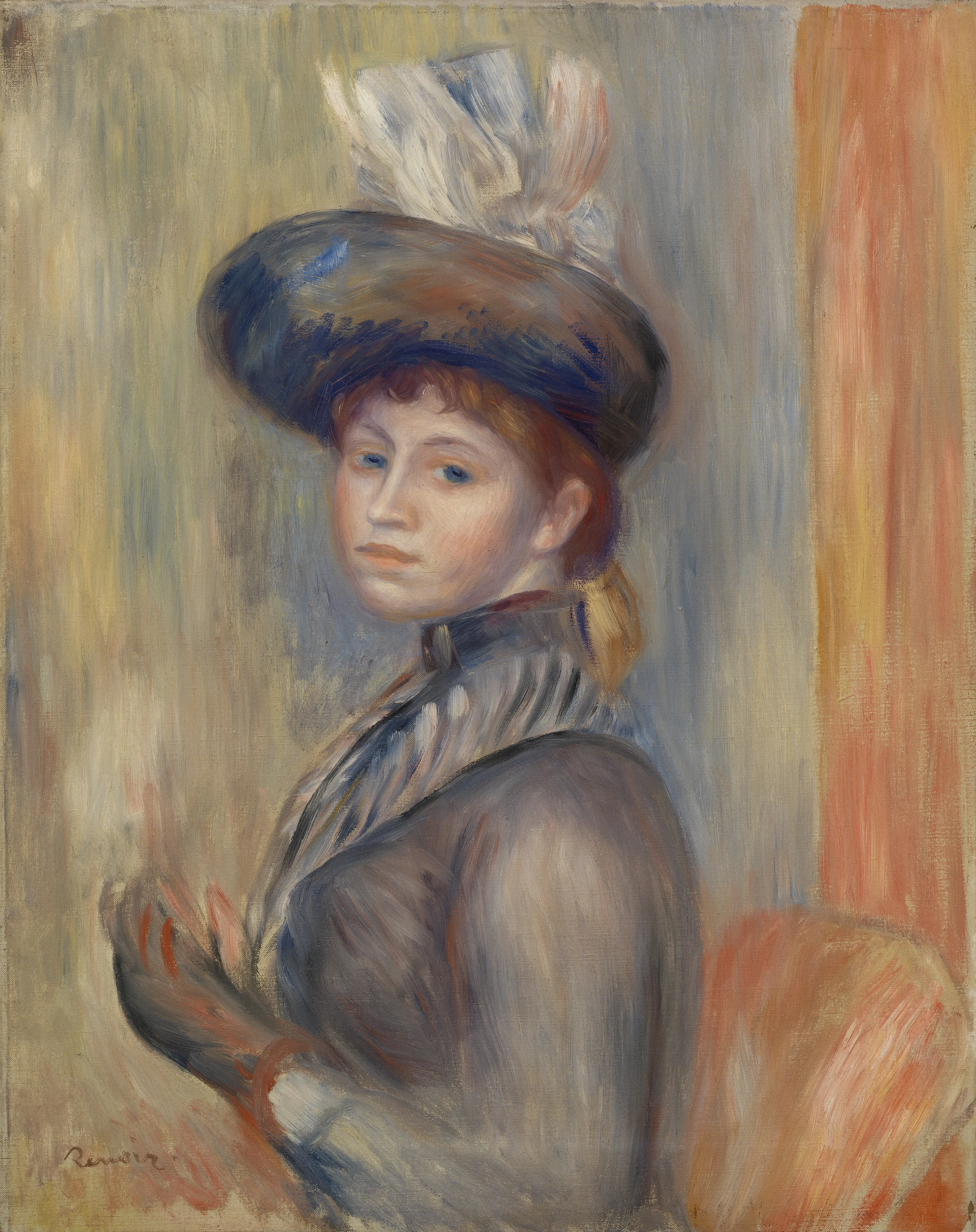 Girl in Gray-Blue, Pierre-Auguste Renoir